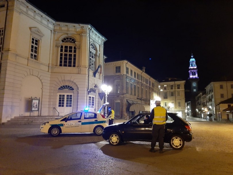 Coronavirus: le attività di controllo della Polizia Locale di Casale